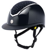 Kask jeździeckie MIPS Kylo Gloss Wide Peak Crystal Navy/Brown Kask jeździeckie MIPS Kylo Gloss Wide Peak Crystal Navy/Brown