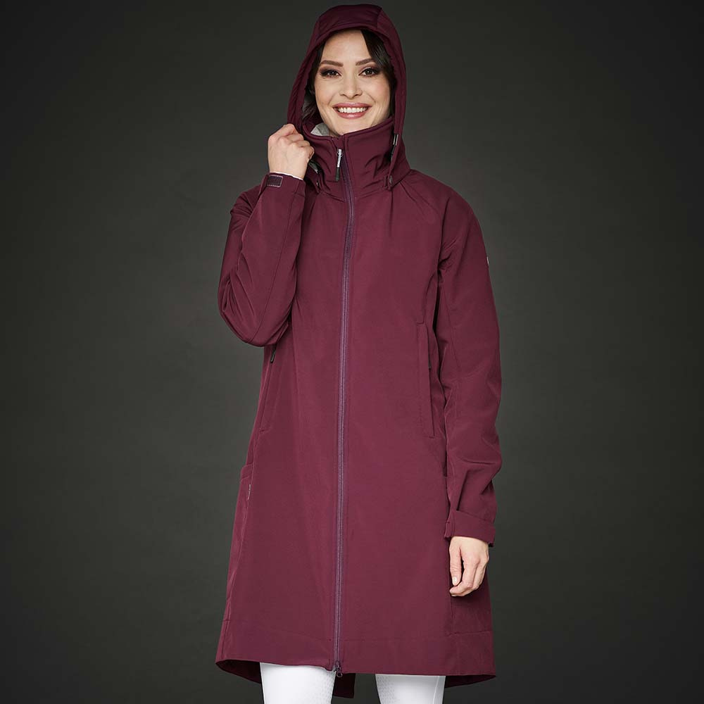 Kurtka jeździecka Stella Softshell Parka Burgundowa