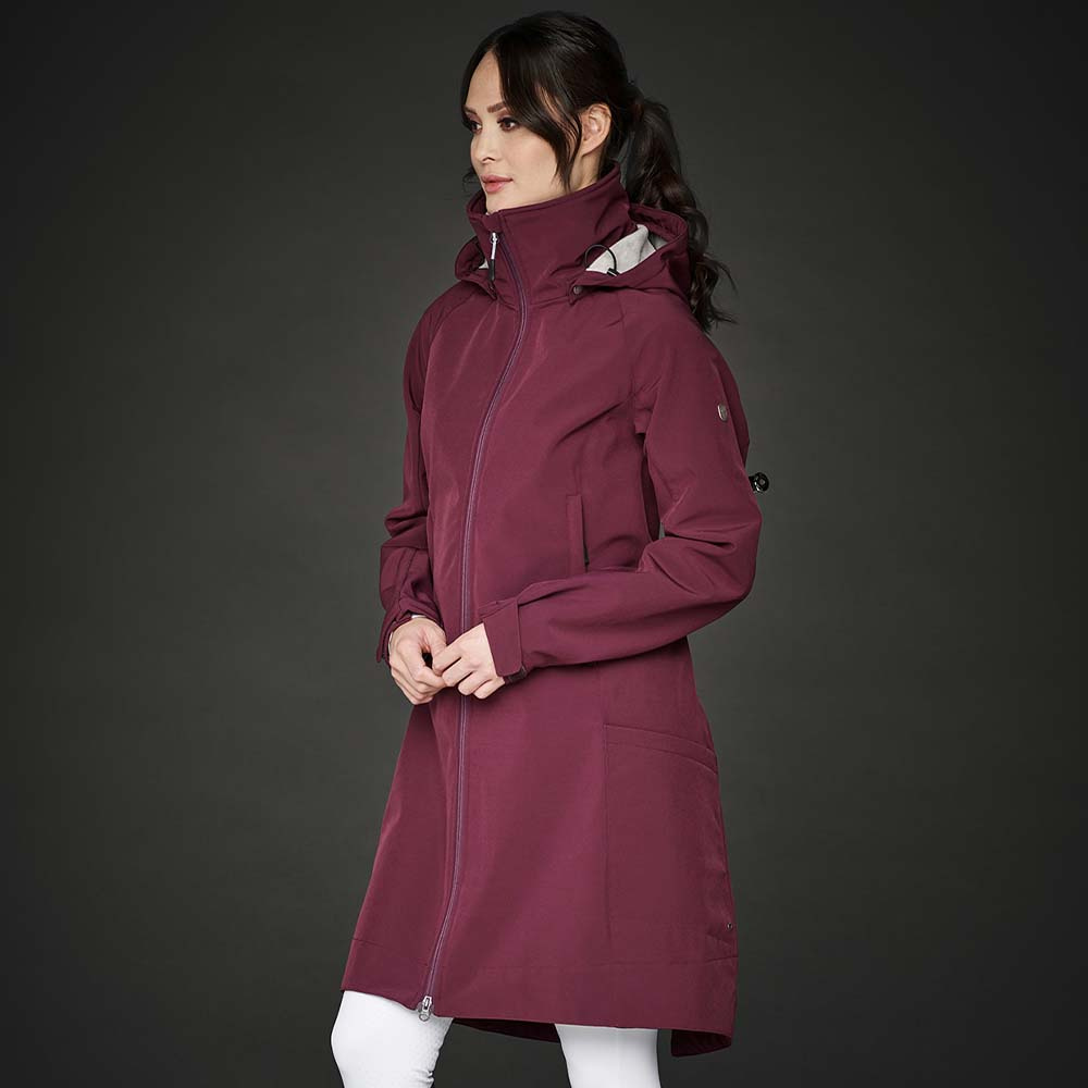 Kurtka jeździecka Stella Softshell Parka Burgundowa