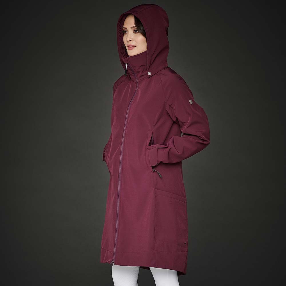Kurtka jeździecka Stella Softshell Parka Burgundowa