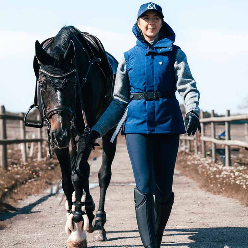 Kamizelka jeździecka Felicia Granatowa