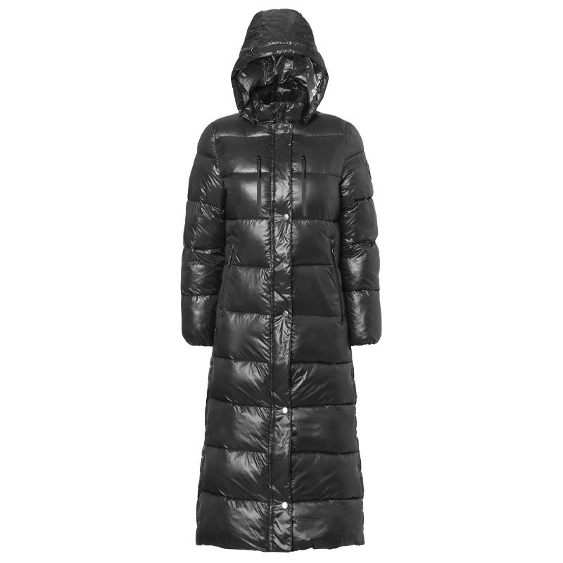 Długi Płaszcz Jeździecki Irma Czarny