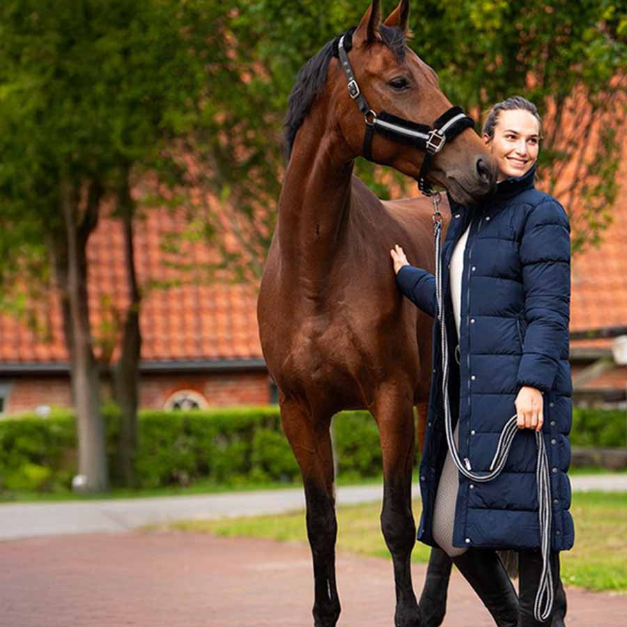 Płaszcz jeździecki Team Granatowy