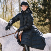 Płaszcz jeździecki Blizz Padded Raincoat Czarny Płaszcz jeździecki Blizz Padded Raincoat Czarny