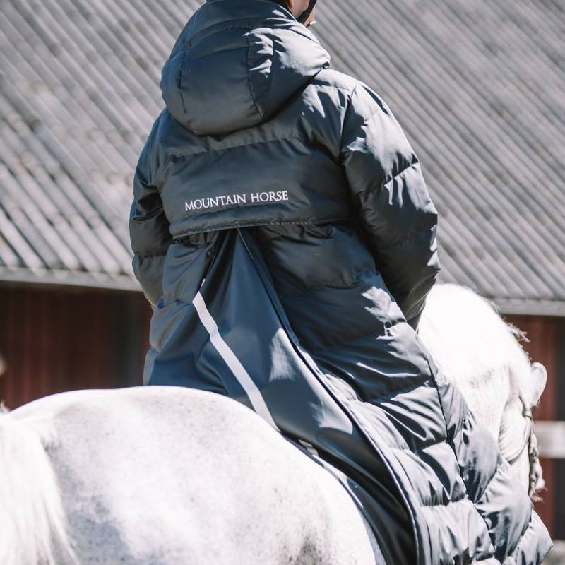 Płaszcz jeździecki Blizz Padded Raincoat Czarny