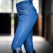 Bryczesy jeździeckie Dream Denim Full Seat Niebieski Bryczesy jeździeckie Dream Denim Full Seat Niebieski