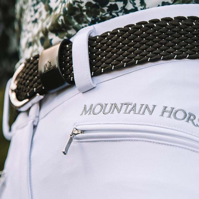 Bryczesy jeździeckie Diana Knee Grip Biały