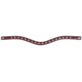 Naczółek E-Logo & Kryształy Złote/Czarne Brązowy/Srebrny Naczółek E-Logo & Kryształy Złote/Czarne Brązowy/Srebrny