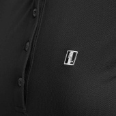 Polo Pique Klasyczne Czarne Polo Pique Klasyczne Czarne