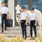 Koszula konkursowa dziecięca/jeszcze klasyczna krótki rękaw dziewczęca biała Koszula konkursowa dziecięca/jeszcze klasyczna krótki rękaw dziewczęca biała