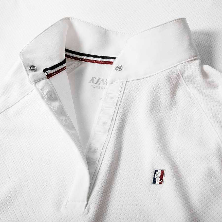 Koszula konkursowa dziecięca/jeszcze klasyczna krótki rękaw chłopięca biała