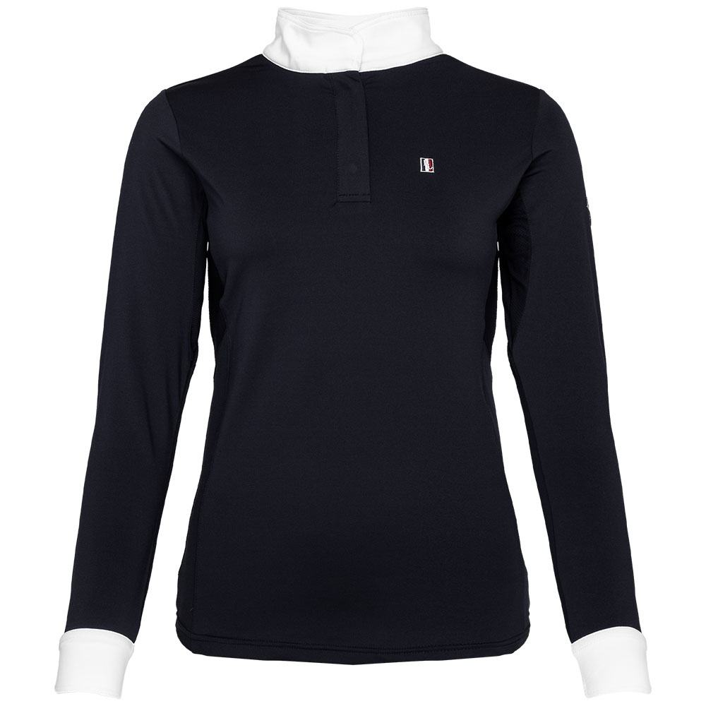 Koszula konkursowa klasyczna długi rękaw granatowa