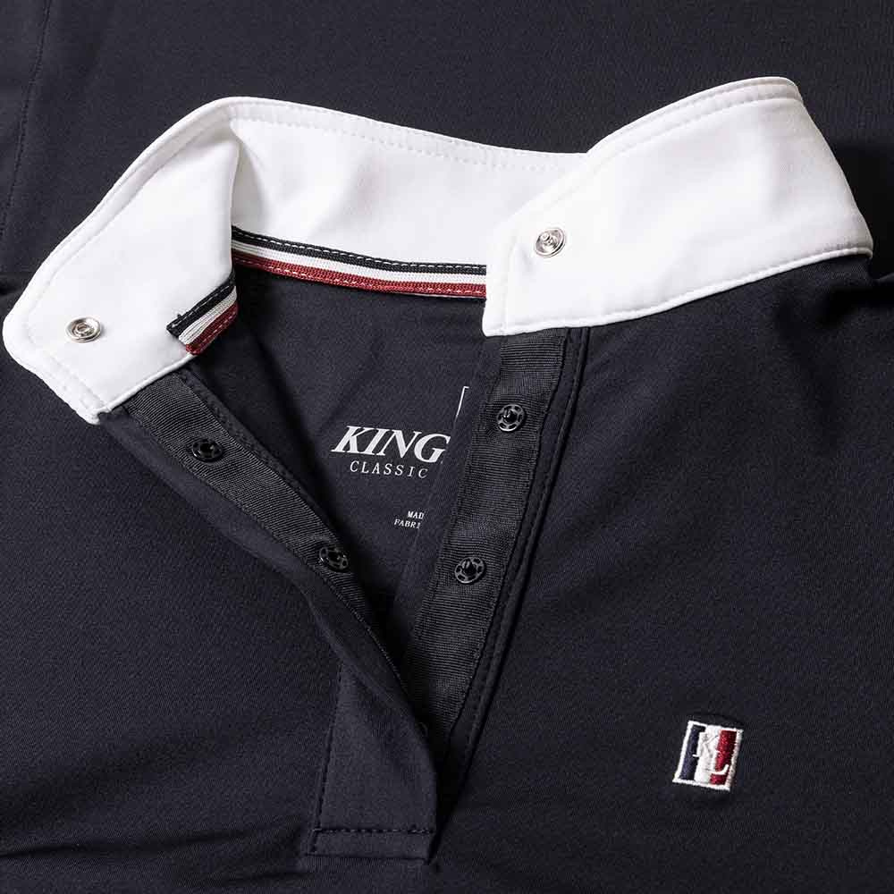 Koszula konkursowa klasyczna długi rękaw granatowa