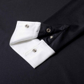 Koszula konkursowa klasyczna długi rękaw granatowa Koszula konkursowa klasyczna długi rękaw granatowa