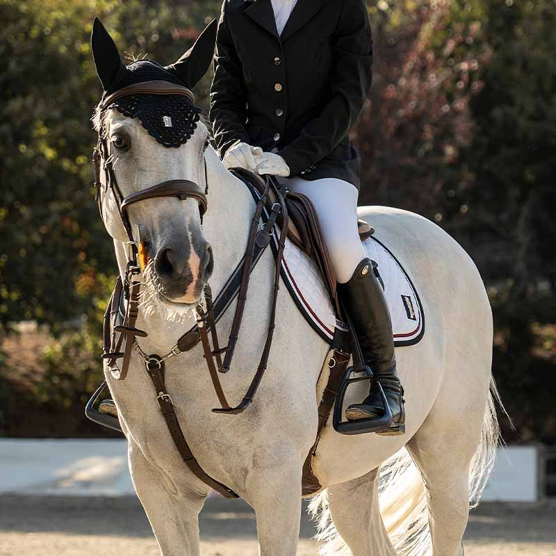 Nauszniki dla konia klasyczne czarne