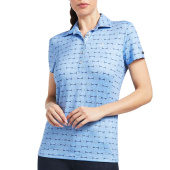 Polo Motyw Full Cheek Print Niebieski Polo Motyw Full Cheek Print Niebieski