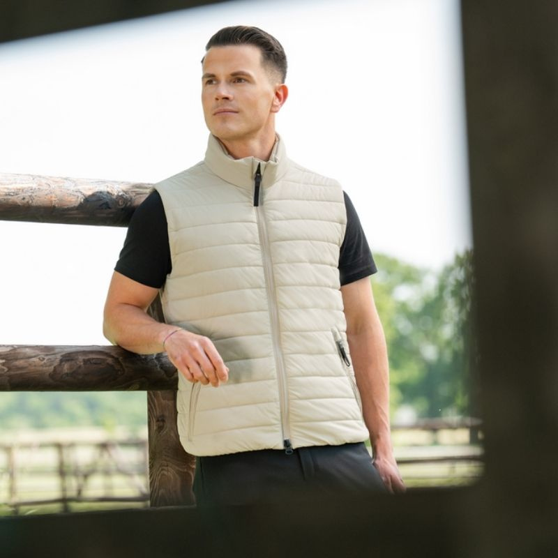 Kamizelka Quilted Core Men Beżowa