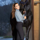 Zimowe Bryczesy Janet Full Seat Softshell Czarne Zimowe Bryczesy Janet Full Seat Softshell Czarne