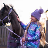 Czapka Beanie Kids/Junior Sif Jednorożec Fioletowy Czapka Beanie Kids/Junior Sif Jednorożec Fioletowy