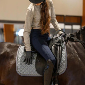 Rękawice Jeździeckie Saline Odbijające Czarny Rękawice Jeździeckie Saline Odbijające Czarny
