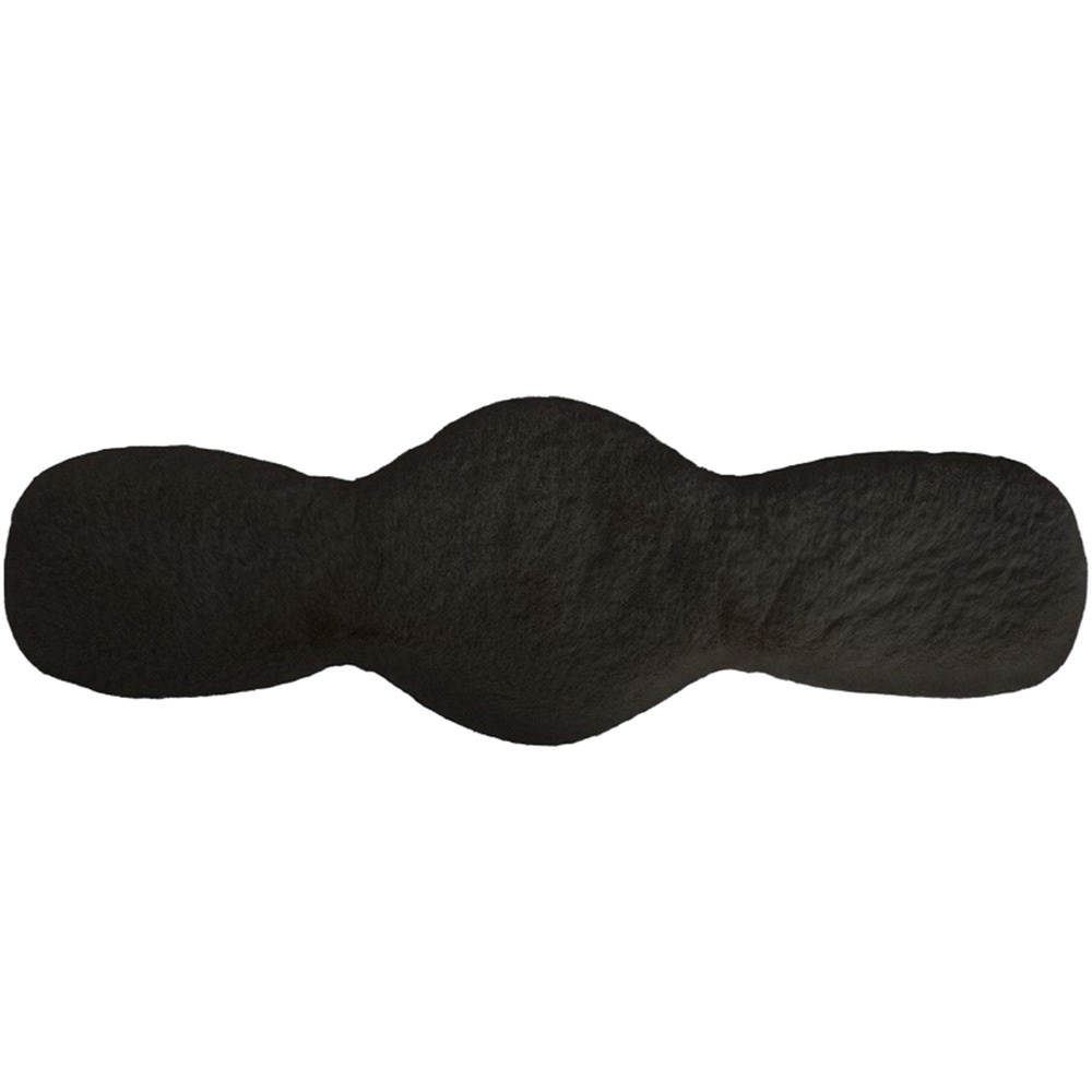 Osłona na popręg Dressage Faux Fur Czarny