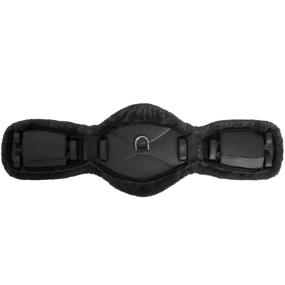 Osłona na popręg Dressage Faux Fur Czarny