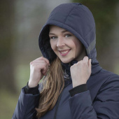 Kurtka jeździecka Elegant z elementami grzewczymi i Power Bankiem Granatowa Kurtka jeździecka Elegant z elementami grzewczymi i Power Bankiem Granatowa