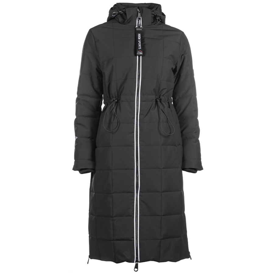 Płaszcz jeździecki Honey z odblaskami i powerbankiem Czarny