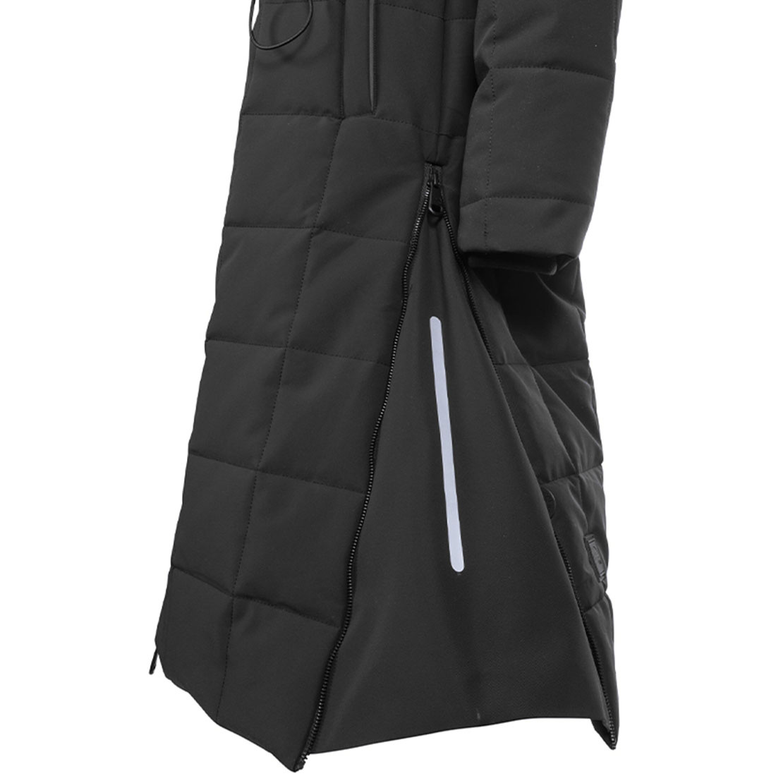 Płaszcz jeździecki Honey z odblaskami i powerbankiem Czarny