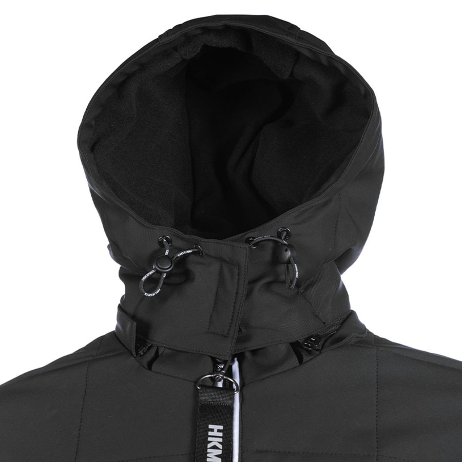 Płaszcz jeździecki Honey z odblaskami i powerbankiem Czarny