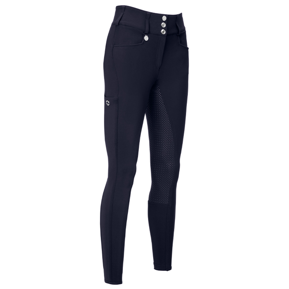 Breeches jeździeckie New Candela Grip Full Seat Night Blue