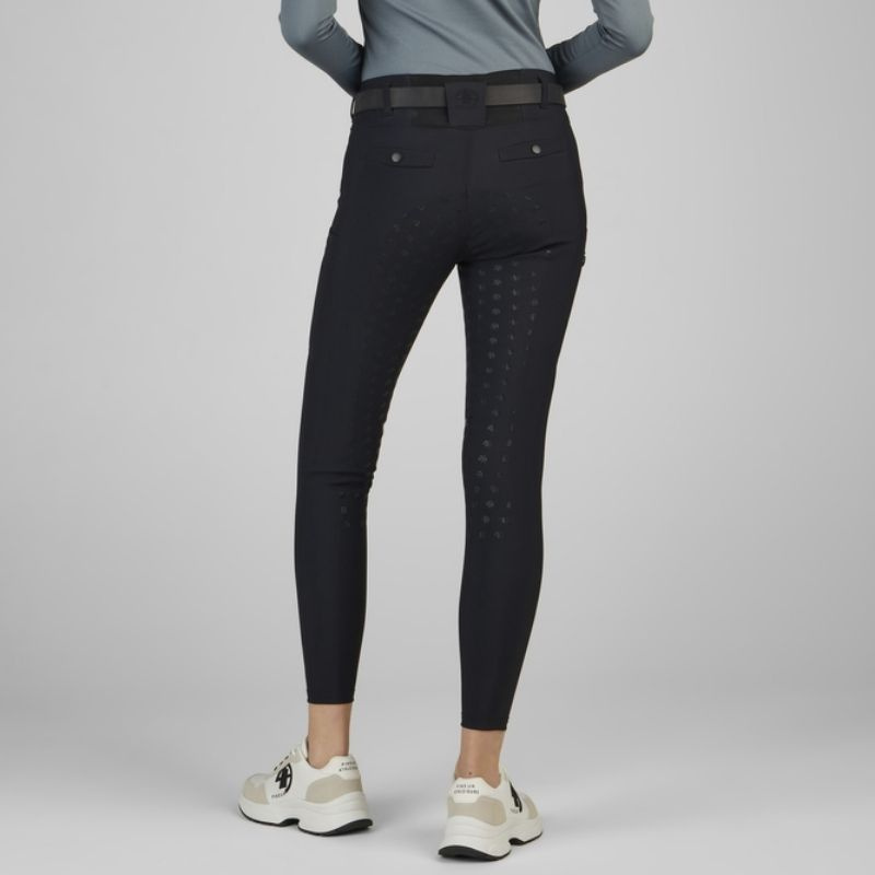 Legginsy jeździeckie Linnett SD Full Grip Czarne