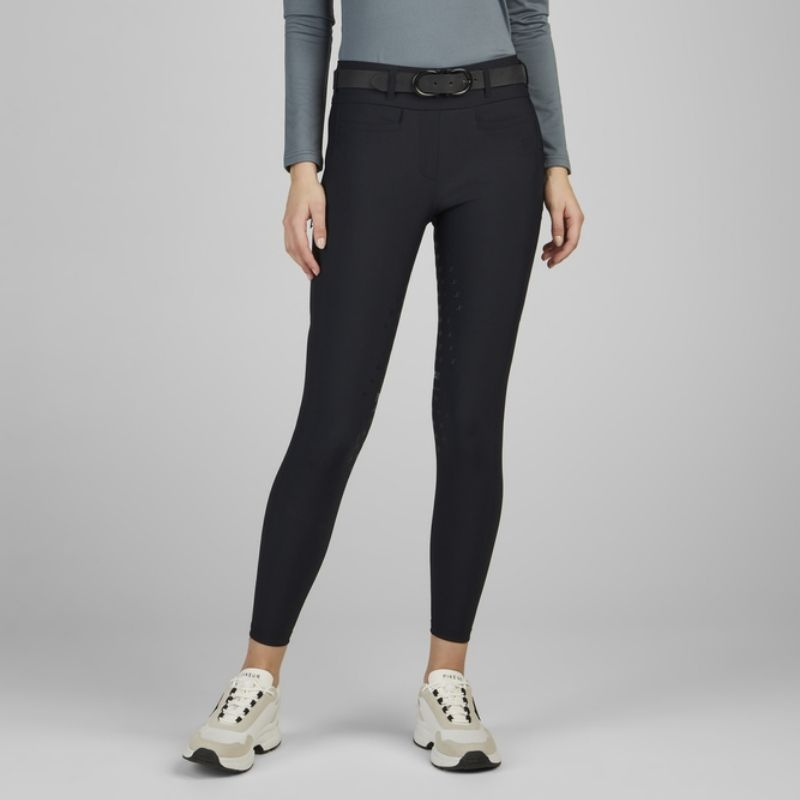 Legginsy jeździeckie Linnett SD Full Grip Czarne
