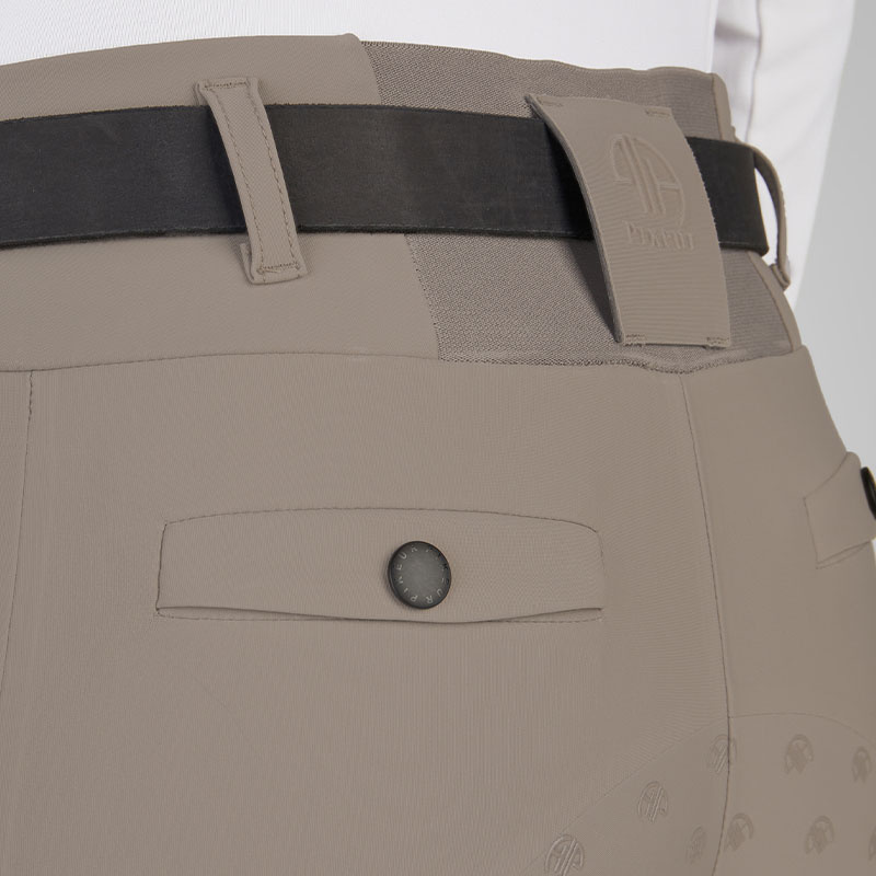 Legginsy do jazdy Linnett SD Full Seat Beżowe