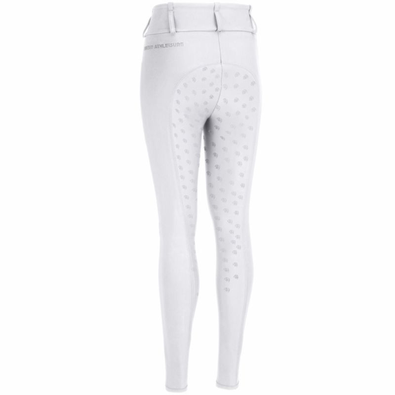 Legginsy jeździeckie Dziecko/Junior Lilith SD Full Grip Białe