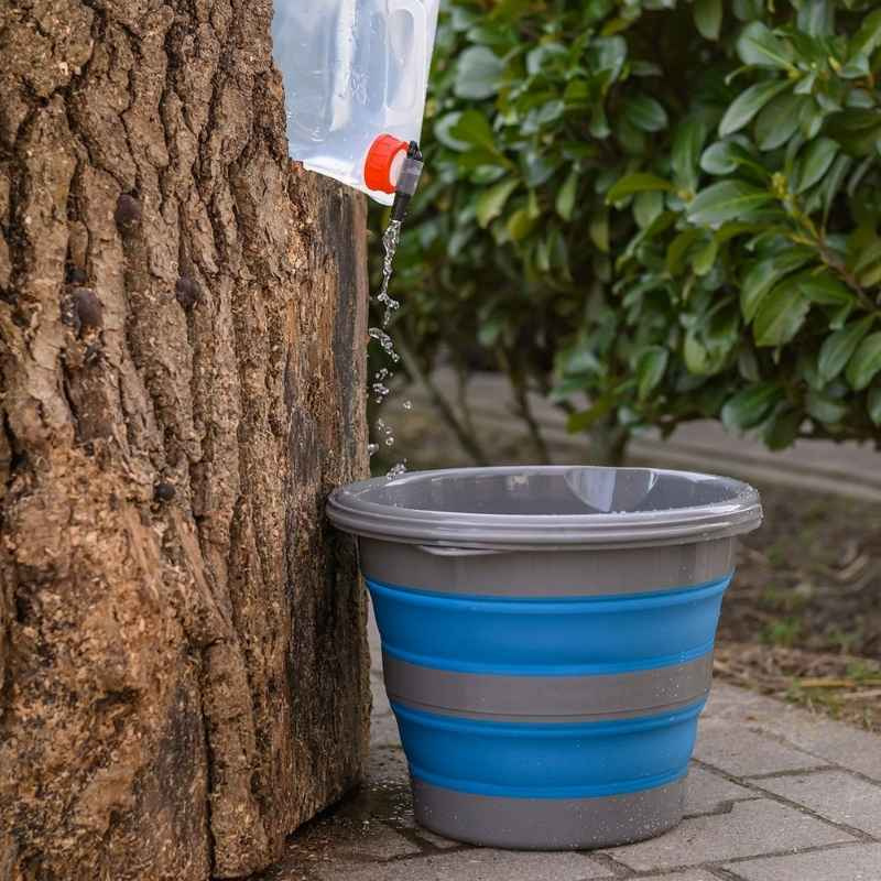 Wiadro Foldable 10L Niebiesko/Szare