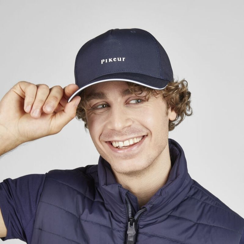 Czapka z daszkiem Lasercut & Mesh Granatowy