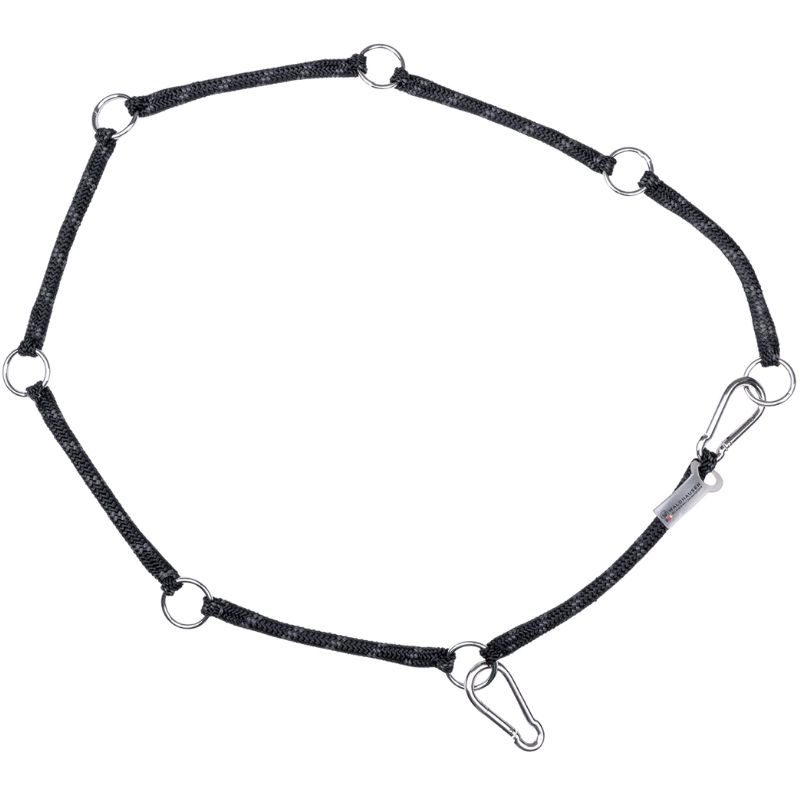 Linka do zawieszania z pierścieniami Flexible Czarna