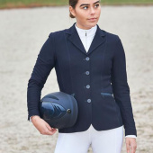 Kask jeździeckie Mips Defender Wysoki Połysk Swarovski Granatowy Kask jeździeckie Mips Defender Wysoki Połysk Swarovski Granatowy