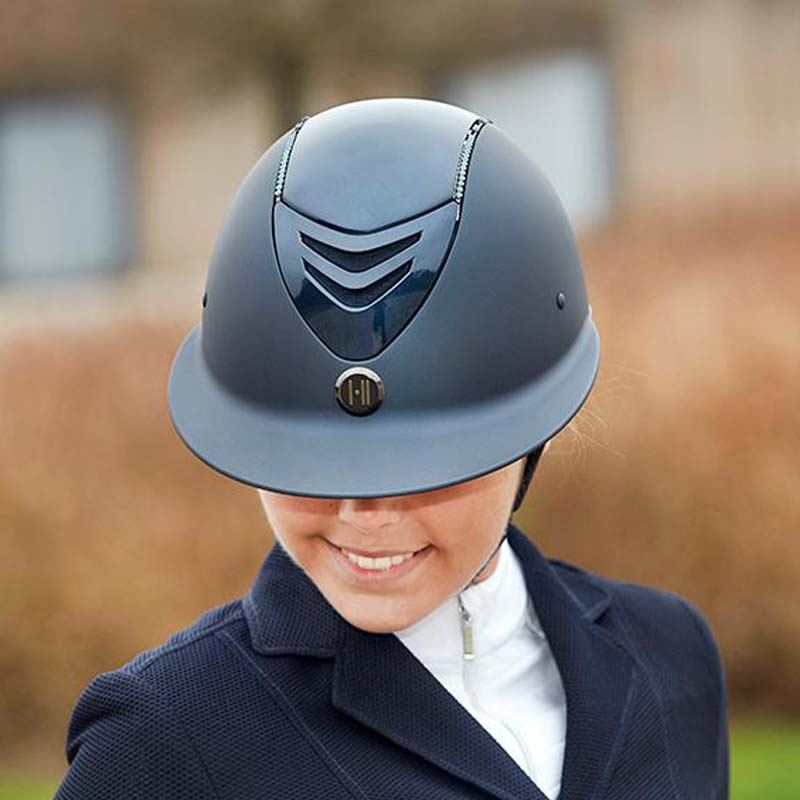 Kask jeździeckie Mips Avance Glossy 0Top Swarovski Navy