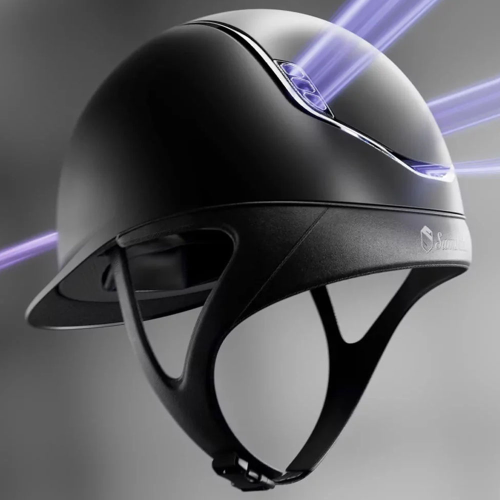 Kask jeździeckie Shadowmatt 2.0 Czarny Chrom Czarny