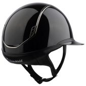 Kask jeździeckie Miss Shield Glossy 2.0 Czarny Chrom Czarny Kask jeździeckie Miss Shield Glossy 2.0 Czarny Chrom Czarny