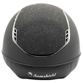 Kask jeździeckie Miss Shield Shadowmatt Crystal Fabric 2.0 Czarne Kask jeździeckie Miss Shield Shadowmatt Crystal Fabric 2.0 Czarne