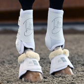 Ochraniacze ujeżdżeniowe Absolute Front Velcro Białe Ochraniacze ujeżdżeniowe Absolute Front Velcro Białe
