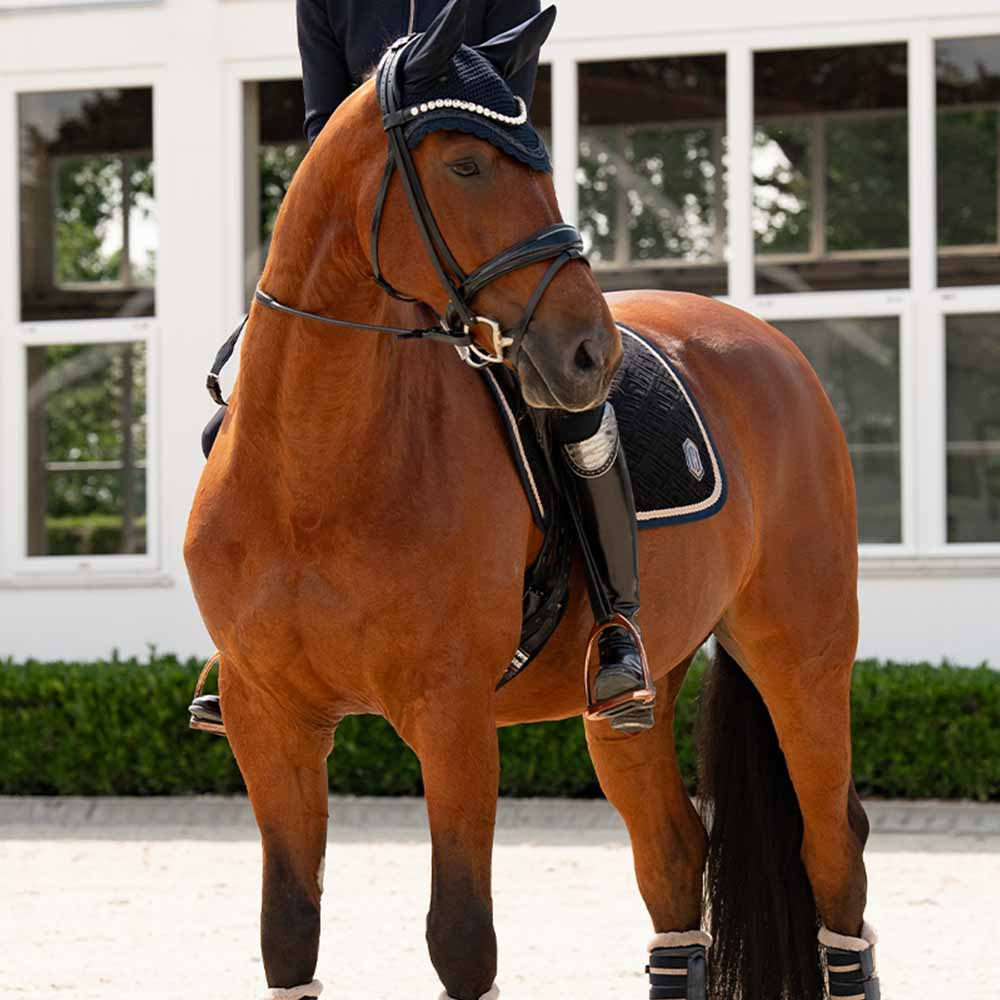 Czaprak ujeżdżeniowy Velvet Emblem Heritage Granatowy