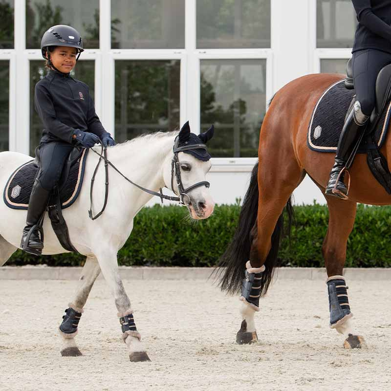 Czaprak ujeżdżeniowy Velvet Emblem Heritage Granatowy