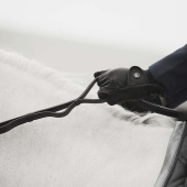 Wodze myśliwskie Supreme Czarne/Srebrne okucia Wodze myśliwskie Supreme Czarne/Srebrne okucia