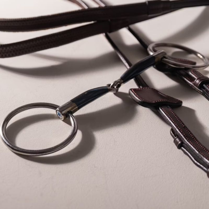 Wędzidło pojedynczo łamane kółkowe Sweet Iron 14mm