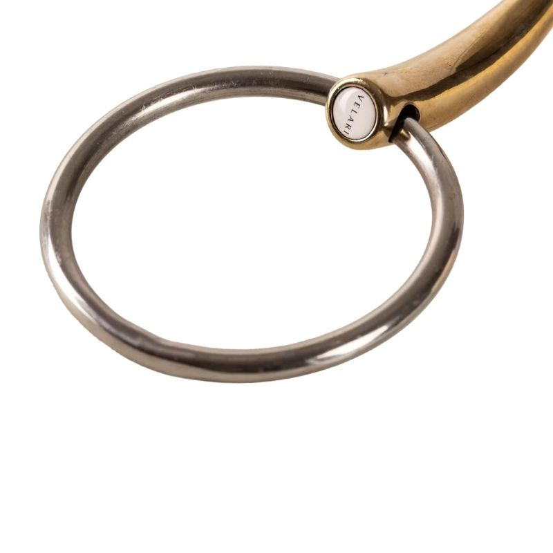 Wędzidło pojedynczo łamane kółkowe Sweet Copper 14mm