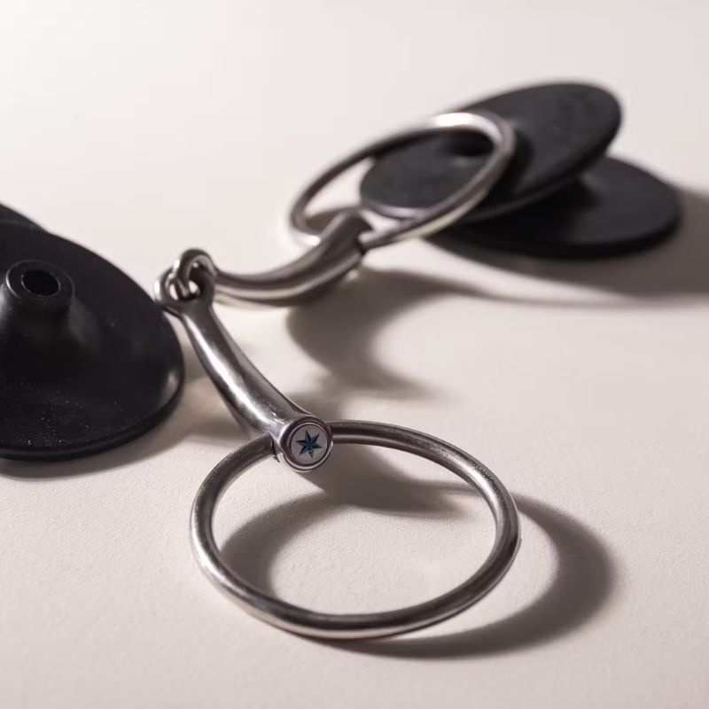 Wędzidło pojedynczo łamane kółkowe Stainless Steel 14mm